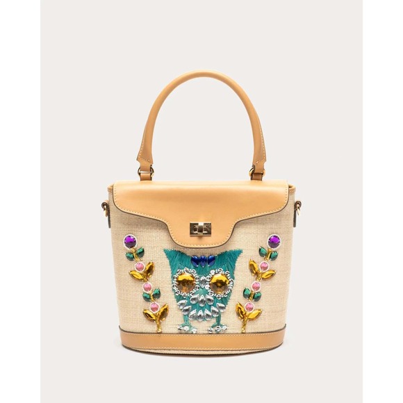 Frances Valentine Agatha Embroidered Basket - Picture 2 of 7